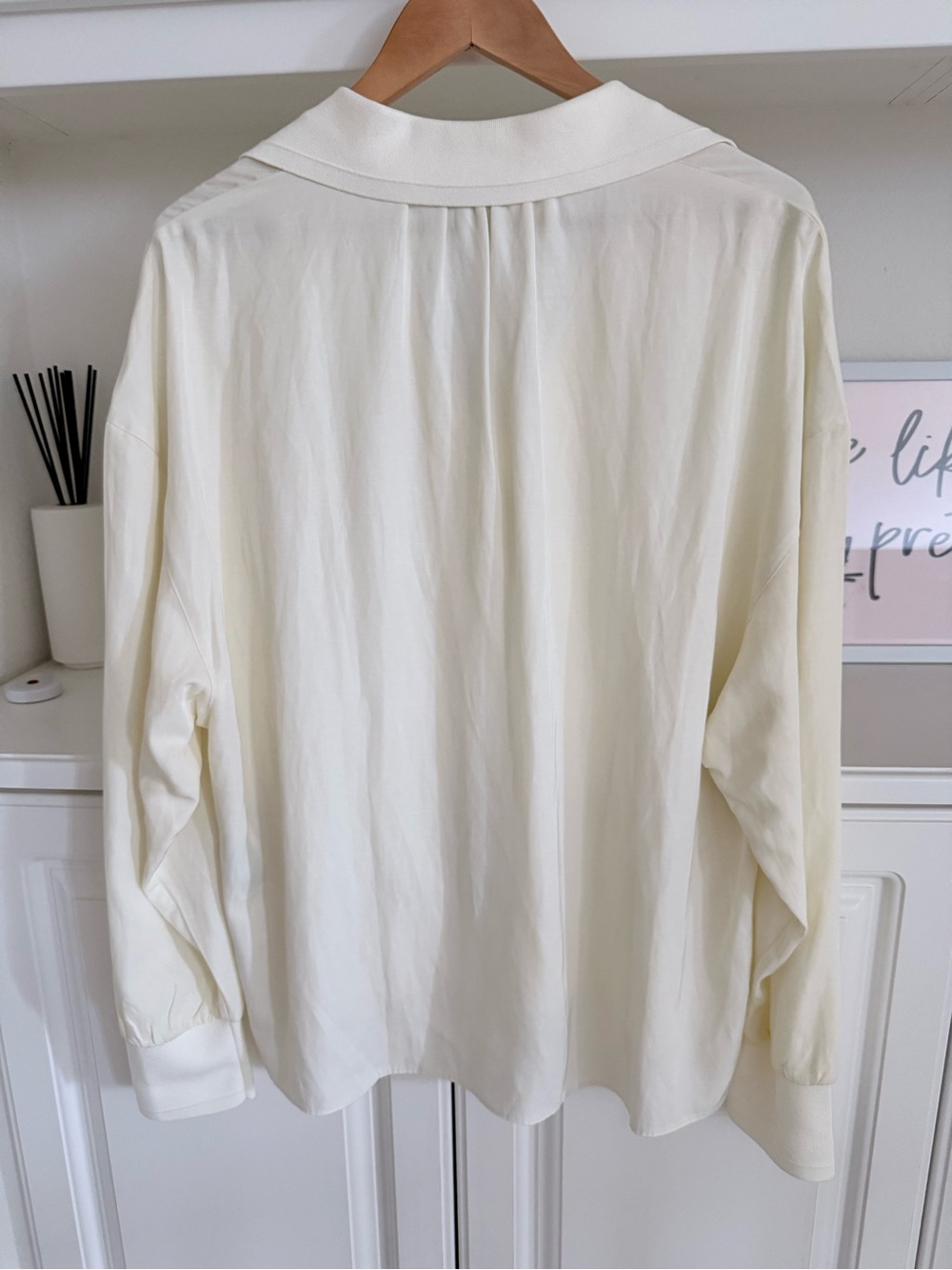 Reiss Isobel Popover Blouse in Pale Yellow - Picture 9 of 12